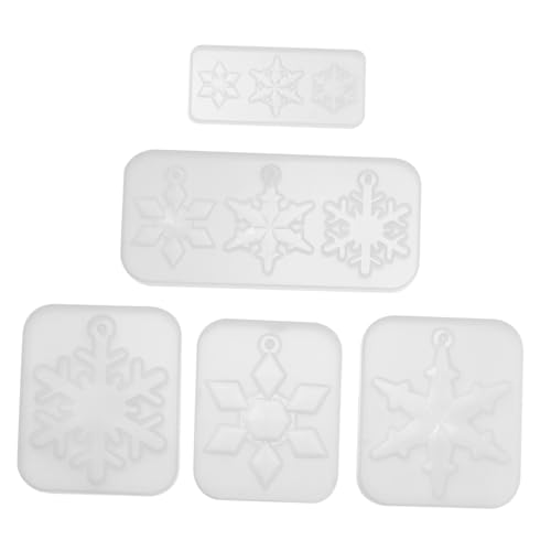 WEKAMOS 5 Stück Teiliges DIY Schneeflocken Silikonform Vielseitige Epoxidharz Gießformen für Schmuck Anhänger und Ohrringe Verschiedene und Stile Winterliches Bastelzubehör für WEKAMOS 5 Stück Teiliges DIY Schneeflocken Silikonform Vielseitige Epoxidharz Gießformen für Schmuck Anhänger und Ohrringe Verschiedene und Stile Winterliches Bastelzubehör für von WEKAMOS