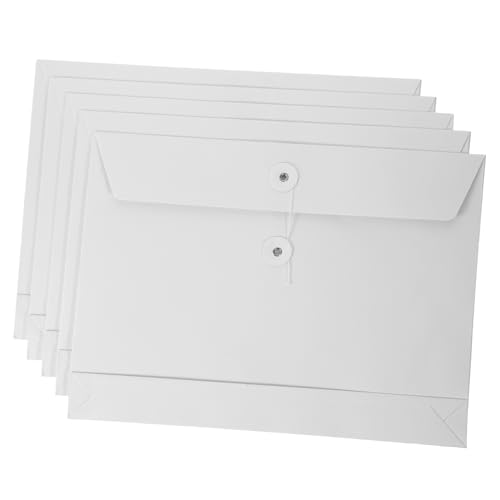 WEKAMOS 5 Stück Teiliges Dokumententaschen aus Umweltfreundlichem Kraftpapier Große Dokumentenaufbewahrung mit Schnurverschluss Vielseitige Aktenordner für Büro Schule und Zuhause Robuste WEKAMOS 5 Stück Teiliges Dokumententaschen aus Umweltfreundlichem Kraftpapier Große Dokumentenaufbewahrung mit Schnurverschluss Vielseitige Aktenordner für Büro Schule und Zuhause Robuste von WEKAMOS