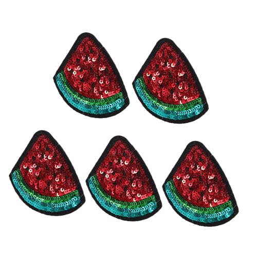 WEKAMOS 5 Stück Teiliges Gestickte Wassermelonen Patches zum Aufbügeln Cartoon Applikation für DIY Kleidung Einzigartige Stoffaufnäher für WEKAMOS 5 Stück Teiliges Gestickte Wassermelonen Patches zum Aufbügeln Cartoon Applikation für DIY Kleidung Einzigartige Stoffaufnäher für von WEKAMOS