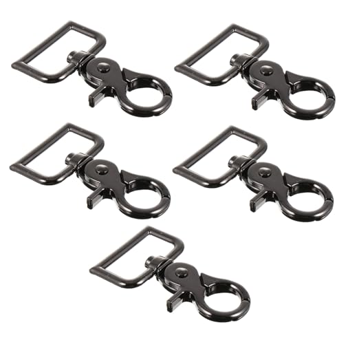 WEKAMOS 5 Stück Teiliges Kleine Metall Snap Clasp Haken mit Drehgelenk Praktische Trigger Schnappverschlüsse für DIY Hundeleinen Taschen und Zubehör Langlebig und Vielseitig Einsetzbar von WEKAMOS