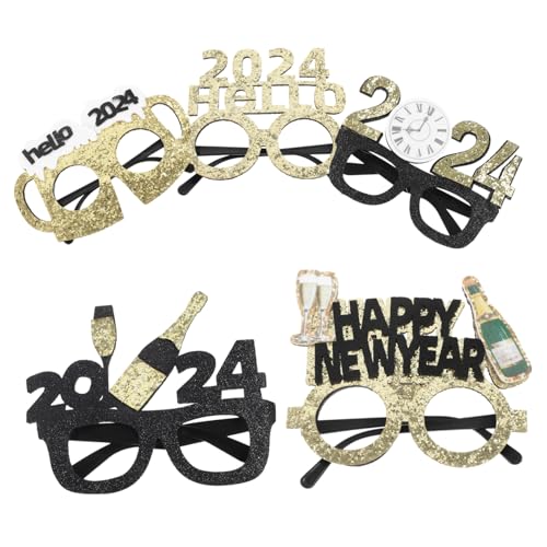 WEKAMOS 5 Stück Teiliges Neujahrs-partybrillen Auffällige Langlebige Fotorequisiten für Silvester Geburtstags Festtagsfeiern Stilvolle Zahlen Design Brillen für Erwachsene und Familie WEKAMOS 5 Stück Teiliges Neujahrs-partybrillen Auffällige Langlebige Fotorequisiten für Silvester Geburtstags Festtagsfeiern Stilvolle Zahlen Design Brillen für Erwachsene und Familie von WEKAMOS