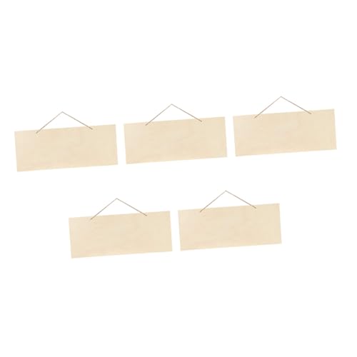WEKAMOS 5 Stück Teiliges Set Unbeschichtete Holzschilder zum Aufhängen mit Schnüren für DIY Bastelprojekte für Persönliche Dekoration und Kreative Gestaltung WEKAMOS 5 Stück Teiliges Set Unbeschichtete Holzschilder zum Aufhängen mit Schnüren für DIY Bastelprojekte für Persönliche Dekoration und Kreative Gestaltung von WEKAMOS