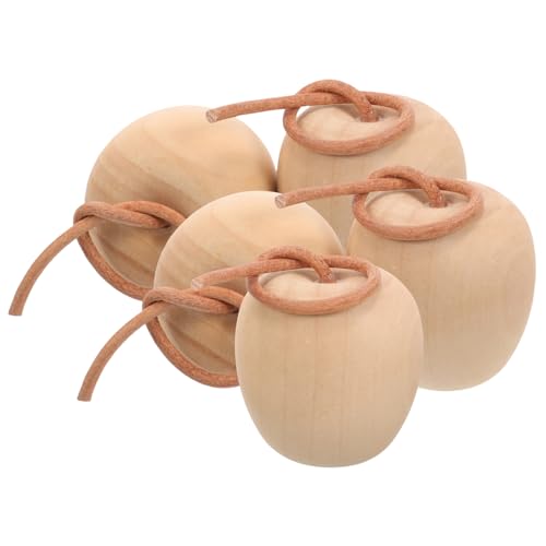 WEKAMOS 5 Stück Teiliges Unbemalte DIY Kreativspielzeug Langlebige Apfel Dekoration aus Robustem Holz für Basteln und Wohnaccessoires WEKAMOS 5 Stück Teiliges Unbemalte DIY Kreativspielzeug Langlebige Apfel Dekoration aus Robustem Holz für Basteln und Wohnaccessoires von WEKAMOS
