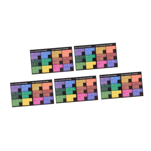 WEKAMOS 5 Stück Teiliges Wasserfester Planer aufkleber Monatsindex Notizblock sticker für Terminplaner und Kalender Vielseitige Haftnotizen zur Verbesserten Organisation von Notizbuch und WEKAMOS 5 Stück Teiliges Wasserfester Planer aufkleber Monatsindex Notizblock sticker für Terminplaner und Kalender Vielseitige Haftnotizen zur Verbesserten Organisation von Notizbuch und von WEKAMOS