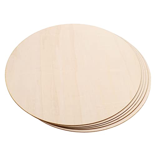 WEKAMOS 5 Stück Unbehandelte Runde Holzscheiben DIY Dekoration Türschild Set Leere Holzplatten für Handwerk Bemalung und Basteln für Feste und WEKAMOS 5 Stück Unbehandelte Runde Holzscheiben DIY Dekoration Türschild Set Leere Holzplatten für Handwerk Bemalung und Basteln für Feste und von WEKAMOS