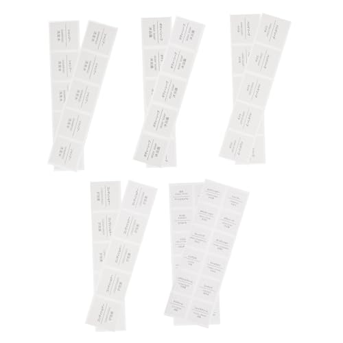 WEKAMOS 50 Blatt Wasserdichte Flaschenetiketten Kosmetische Aufkleber für Reise Transparente Selbstklebende Mehrsprachige Beschriftung für Shampoo Conditioner Duschgel Seifenspender von WEKAMOS