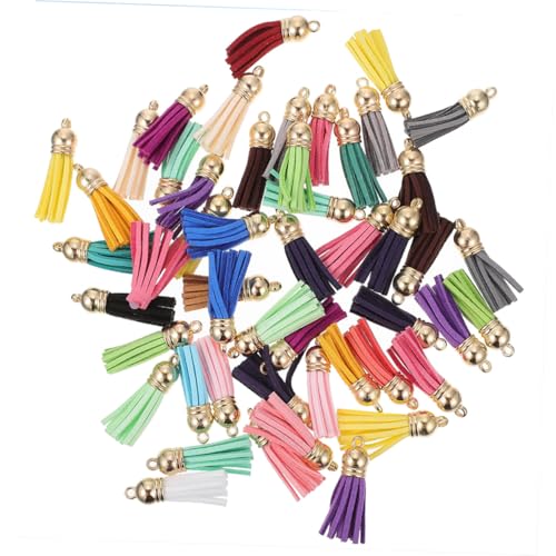 WEKAMOS 50 Sätze Teiliges PU Quasten Schlüsselanhänger DIY Tassel Anhänger für Schlüssel Taschen Schmuck Inklusive Schlüsselringe und Kleine Ringe Vielseitiges Bastelzubehör für WEKAMOS 50 Sätze Teiliges PU Quasten Schlüsselanhänger DIY Tassel Anhänger für Schlüssel Taschen Schmuck Inklusive Schlüsselringe und Kleine Ringe Vielseitiges Bastelzubehör für von WEKAMOS