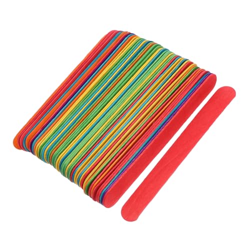 WEKAMOS 50 Stück Bunte Jumbo Eisstiele für Diy Bastelprojekte Holzstäbchen Motorischen Fähigkeiten für Familienaktivitäten und Kreative Kunstprojekte WEKAMOS 50 Stück Bunte Jumbo Eisstiele für Diy Bastelprojekte Holzstäbchen Motorischen Fähigkeiten für Familienaktivitäten und Kreative Kunstprojekte von WEKAMOS