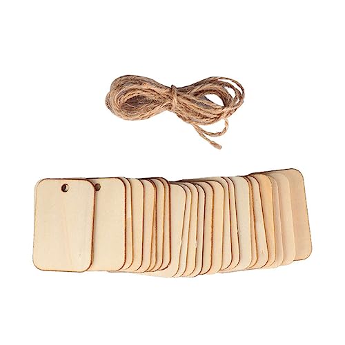 WEKAMOS 50 Stück DIY Holz Hängetags Naturholz mit Hanfseil Handgemachte Bastelverzierungen für Hochzeiten und Deko Projekte WEKAMOS 50 Stück DIY Holz Hängetags Naturholz mit Hanfseil Handgemachte Bastelverzierungen für Hochzeiten und Deko Projekte von WEKAMOS