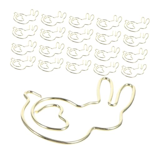 WEKAMOS 50 Stück Goldene Büroklammern in Hasenform Stabile Metall-lesezeichenclips für Notizbücher Organizer und Dokumentenmanagement Leichte Kompakte Büroklammern für Schule und Zuhause WEKAMOS 50 Stück Goldene Büroklammern in Hasenform Stabile Metall-lesezeichenclips für Notizbücher Organizer und Dokumentenmanagement Leichte Kompakte Büroklammern für Schule und Zuhause von WEKAMOS
