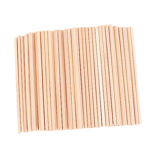 WEKAMOS 50 Stück Holzstäbe DIY Bastelstäbchen Naturholz Rundstäbe für Kreative Schulprojekte und Freizeitbeschäftigungen WEKAMOS 50 Stück Holzstäbe DIY Bastelstäbchen Naturholz Rundstäbe für Kreative Schulprojekte und Freizeitbeschäftigungen von WEKAMOS