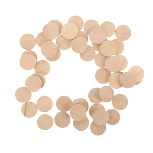 WEKAMOS 50 Stück Massivholzscheiben Holz Kreis Unfertige Rundholzmünzen Holzrunden Zum Basteln Holzzeichen Holzringe Unfertige Holzspäne Natürliche Holzscheiben Holzkreise Light Brown WEKAMOS 50 Stück Massivholzscheiben Holz Kreis Unfertige Rundholzmünzen Holzrunden Zum Basteln Holzzeichen Holzringe Unfertige Holzspäne Natürliche Holzscheiben Holzkreise Light Brown von WEKAMOS