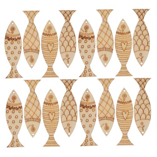 WEKAMOS 50 Stück Natürliche Holzfische zum Bemalen Mediterrane DIY Fischanhänger Kreative Holzanhänger für Bastelprojekte Nautische Dekoration für Party und Zuhause WEKAMOS 50 Stück Natürliche Holzfische zum Bemalen Mediterrane DIY Fischanhänger Kreative Holzanhänger für Bastelprojekte Nautische Dekoration für Party und Zuhause von WEKAMOS