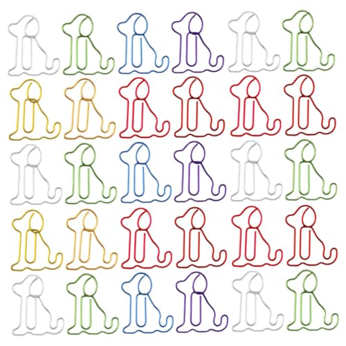WEKAMOS 50 Stück Niedliche Hund Büroklammern aus Metall Kleine Stabile Paper Clips mit Starker Klemmkraft Vielseitig Einsetzbar für Büro Schule und Zuhause Buntes für Hundeliebhaber WEKAMOS 50 Stück Niedliche Hund Büroklammern aus Metall Kleine Stabile Paper Clips mit Starker Klemmkraft Vielseitig Einsetzbar für Büro Schule und Zuhause Buntes für Hundeliebhaber von WEKAMOS