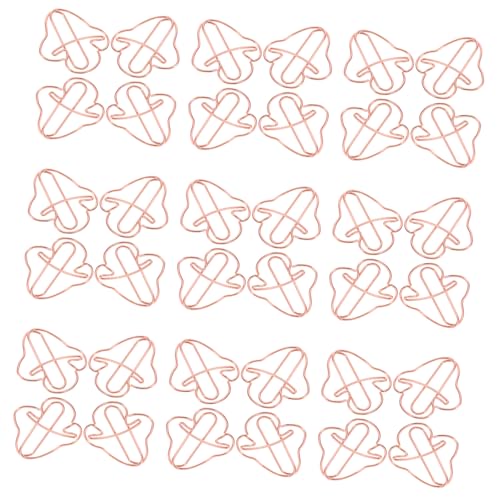WEKAMOS 50 Stück Pilzförmige Metall Paperclips Rosegold Leichte Büroklammern für Dokumente Lesezeichen Fotos Vielseitige Büro und Schul Organizer Stylische Brief und Scrapbook Halter WEKAMOS 50 Stück Pilzförmige Metall Paperclips Rosegold Leichte Büroklammern für Dokumente Lesezeichen Fotos Vielseitige Büro und Schul Organizer Stylische Brief und Scrapbook Halter von WEKAMOS
