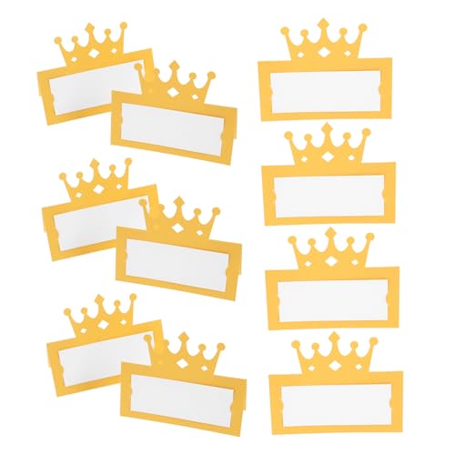 WEKAMOS 50 Stück Platzkarten mit Kronendesign Tischkarten für Hochzeiten Geburtstagsfeiern und Hochwertige Namenskarten für Besondere Anlässe WEKAMOS 50 Stück Platzkarten mit Kronendesign Tischkarten für Hochzeiten Geburtstagsfeiern und Hochwertige Namenskarten für Besondere Anlässe von WEKAMOS