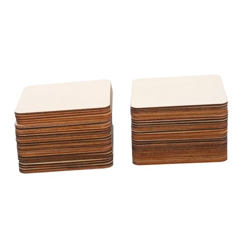WEKAMOS 50 Stück Quadratische Rohholzplatten Natürliche Holzscheiben für DIY Bastelprojekte Blanko Holzstücke zum Bemalen Gravieren Dekorieren für Untersetzer und Kreative Handarbeiten WEKAMOS 50 Stück Quadratische Rohholzplatten Natürliche Holzscheiben für DIY Bastelprojekte Blanko Holzstücke zum Bemalen Gravieren Dekorieren für Untersetzer und Kreative Handarbeiten von WEKAMOS