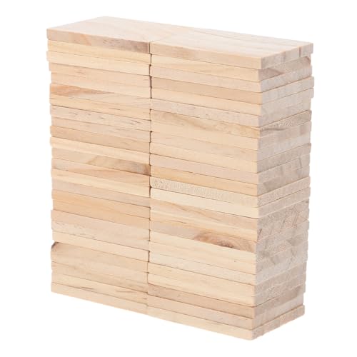 WEKAMOS 50 Stück Rechteckige Unbehandelte Holzblöcke Unfertige Holzstücke Für DIY Basteln Holzplatten Holzklötzchen Bauen Schnitzen Dekoration WEKAMOS 50 Stück Rechteckige Unbehandelte Holzblöcke Unfertige Holzstücke Für DIY Basteln Holzplatten Holzklötzchen Bauen Schnitzen Dekoration von WEKAMOS