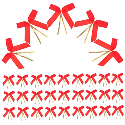 WEKAMOS 50 Stück Rote Schleifenband Bowknot Form Breites Beidseitig Geripptes Bastelband für Geschenke Dekoration Kleidung Langlebig und Handgefertigt WEKAMOS 50 Stück Rote Schleifenband Bowknot Form Breites Beidseitig Geripptes Bastelband für Geschenke Dekoration Kleidung Langlebig und Handgefertigt von WEKAMOS