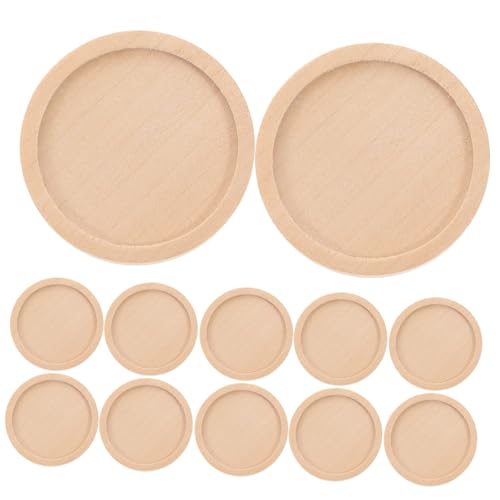 WEKAMOS 50 Stück Runde Holz Schmuck Bases Außendurchmesser Innendurchmesser Khaki DIY Anhänger Bastelzubehör für Broschennadeln Cabochon Rohlinge WEKAMOS 50 Stück Runde Holz Schmuck Bases Außendurchmesser Innendurchmesser Khaki DIY Anhänger Bastelzubehör für Broschennadeln Cabochon Rohlinge von WEKAMOS