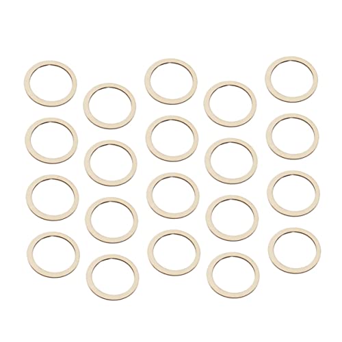 WEKAMOS 50 Stück Runde Unbehandelte Holzscheiben für DIY Basteln mit Glatter Oberfläche Naturbelassene Holzkreise für Schmuck Anhänger Malen und Dekoration WEKAMOS 50 Stück Runde Unbehandelte Holzscheiben für DIY Basteln mit Glatter Oberfläche Naturbelassene Holzkreise für Schmuck Anhänger Malen und Dekoration von WEKAMOS