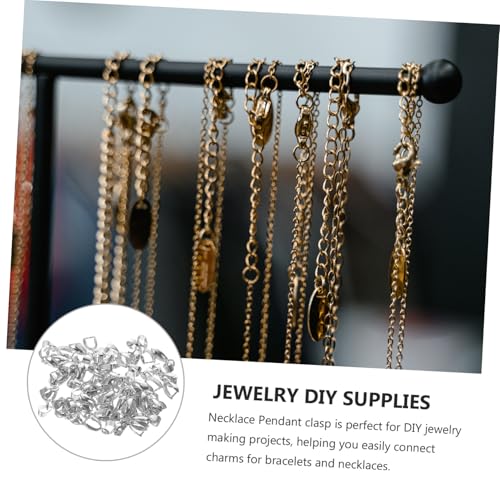 WEKAMOS 50 Stück Schmuck Anhänger Verschlüsse DIY Halskette Connector aus Messing für Perlen Kristall Jade Schmuckherstellung Zubehör für Armband und Ketten Anhänger WEKAMOS 50 Stück Schmuck Anhänger Verschlüsse DIY Halskette Connector aus Messing für Perlen Kristall Jade Schmuckherstellung Zubehör für Armband und Ketten Anhänger von WEKAMOS