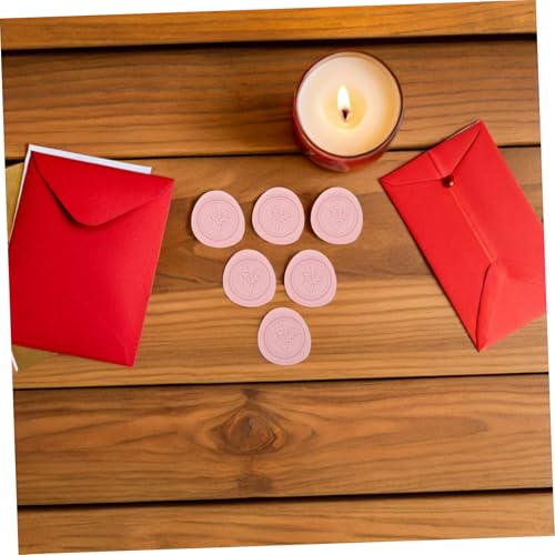 WEKAMOS 50 Stück Selbstklebende Wachssiegel Aufkleber Prägung Wachssiegel für Briefumschläge Hochzeits Einladung Zubehör Rosa Umschlag Siegelsticker für Weihnachten Geschenkverpackung WEKAMOS 50 Stück Selbstklebende Wachssiegel Aufkleber Prägung Wachssiegel für Briefumschläge Hochzeits Einladung Zubehör Rosa Umschlag Siegelsticker für Weihnachten Geschenkverpackung von WEKAMOS