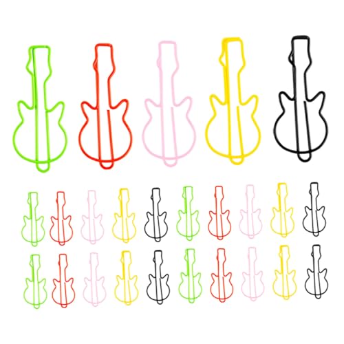 WEKAMOS 50 Stück Teiliges Gitarrenförmige Metall Büroklammern Lesezeichen Kreative Papierclips Für Musikliebhaber Studenten Bürobedarf Robust Und Stilvoll WEKAMOS 50 Stück Teiliges Gitarrenförmige Metall Büroklammern Lesezeichen Kreative Papierclips Für Musikliebhaber Studenten Bürobedarf Robust Und Stilvoll von WEKAMOS