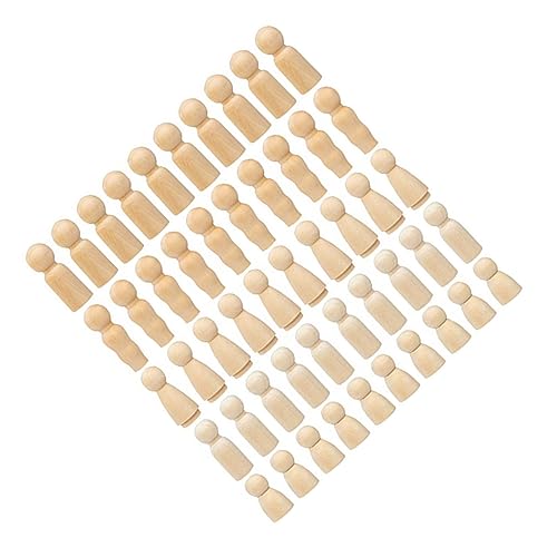 WEKAMOS 50 Stück Teiliges Holz DIY Puppenfamilie zum Bemalen Kreative Holzfiguren für Bastelbedarf für Zuhause und Studio für Kreative Projekte und Pädagogisches WEKAMOS 50 Stück Teiliges Holz DIY Puppenfamilie zum Bemalen Kreative Holzfiguren für Bastelbedarf für Zuhause und Studio für Kreative Projekte und Pädagogisches von WEKAMOS