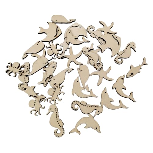 WEKAMOS 50 Stück Teiliges Holzrohlinge in Meeres tierform Unvollendete Holzscheiben Beidseitig Bemalbar Glatte Kanten Kindgerechte DIY Bastelornamente für Kreative Holzdekoration WEKAMOS 50 Stück Teiliges Holzrohlinge in Meeres tierform Unvollendete Holzscheiben Beidseitig Bemalbar Glatte Kanten Kindgerechte DIY Bastelornamente für Kreative Holzdekoration von WEKAMOS