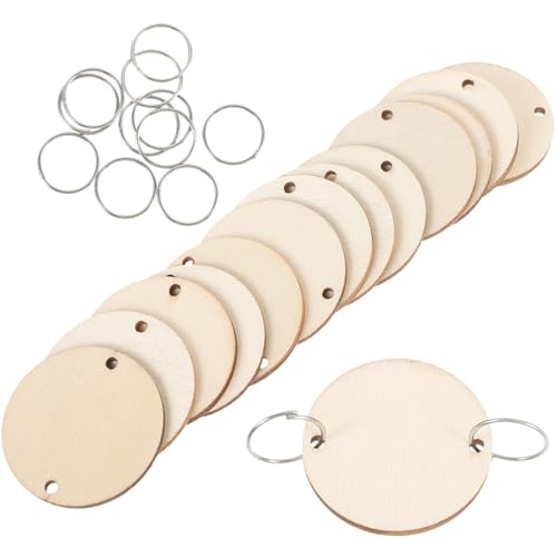 WEKAMOS 50 Stück Teiliges Set Runde Holzscheiben mit Eisenringen Natürliche Holzplättchen für Hängenden Geburtstagskalender DIY Holz Wandtafel Zubehör Präzise Geschnitten Kreative WEKAMOS 50 Stück Teiliges Set Runde Holzscheiben mit Eisenringen Natürliche Holzplättchen für Hängenden Geburtstagskalender DIY Holz Wandtafel Zubehör Präzise Geschnitten Kreative von WEKAMOS
