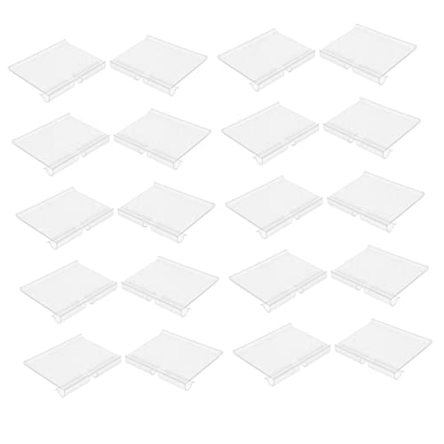 WEKAMOS 50 Stück Transparente Preisetikettenhalter PVC Merchandise Display für Supermärkte und Einzelhandelsgeschäfte für Preisschilder und Produktpräsentationen von WEKAMOS