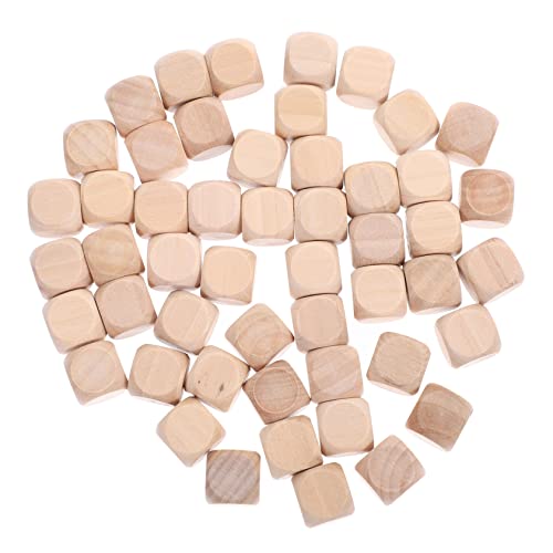 WEKAMOS 50 Stück Unfertige Holzwürfel Blanko DIY Bastelbedarf für und Malen Material für Handwerk und Brettspiele WEKAMOS 50 Stück Unfertige Holzwürfel Blanko DIY Bastelbedarf für und Malen Material für Handwerk und Brettspiele von WEKAMOS