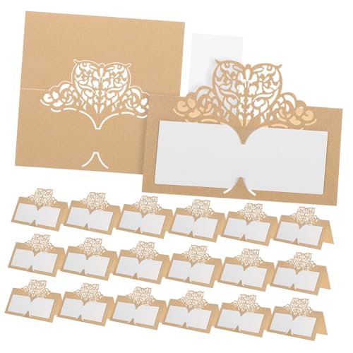 WEKAMOS 50 Stück Vintage Papier Platzkarten im Kreative Namenskarten für Hochzeiten und Partys Beige WEKAMOS 50 Stück Vintage Papier Platzkarten im Kreative Namenskarten für Hochzeiten und Partys Beige von WEKAMOS