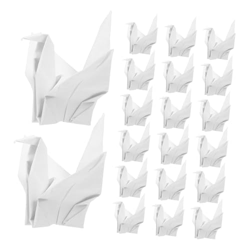 WEKAMOS 50 Stück Weiße Origami Papierkraniche Handgefaltet Leichte Deko für Hochzeit Babyparty Geburtstag Vielseitig Einsetzbar als Girlande Tischdeko oder Hintergrund Tragbar und Sofort von WEKAMOS