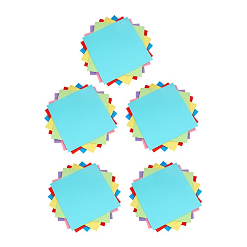 WEKAMOS 500 Blatt Buntes Origami Papier Quadratisch Doppelseitig Faltpapier für Mädchen DIY Bastelprojekte Schulkunst und Partydekoration Feinmotorik von WEKAMOS