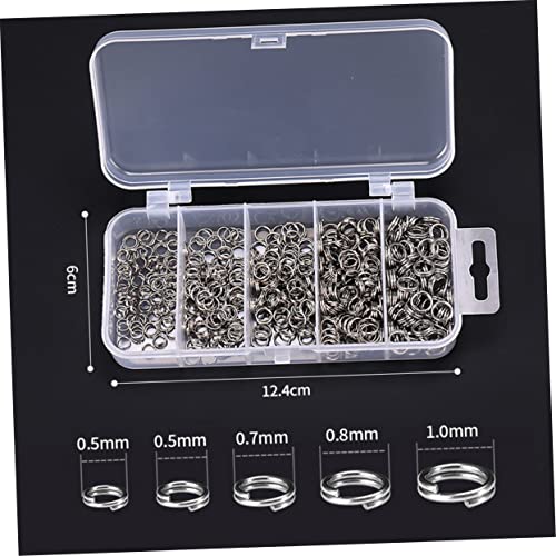 WEKAMOS 500 Stück Metall Sprengringe Rostfreie Split Ringe für Schmuckherstellung Vielseitige Ringe für Ohrringe Armbänder Halsketten und Angelzubehör Langlebige DIY Bastelringe WEKAMOS 500 Stück Metall Sprengringe Rostfreie Split Ringe für Schmuckherstellung Vielseitige Ringe für Ohrringe Armbänder Halsketten und Angelzubehör Langlebige DIY Bastelringe von WEKAMOS