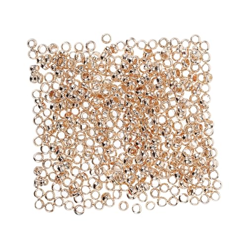 WEKAMOS 500 Stück Roségold Spacer Perlen aus Vergoldetem Kupfer DIY Schmuckherstellung Zubehör Lose Schmuckperlen für Armbänder Halsketten und Anhänger WEKAMOS 500 Stück Roségold Spacer Perlen aus Vergoldetem Kupfer DIY Schmuckherstellung Zubehör Lose Schmuckperlen für Armbänder Halsketten und Anhänger von WEKAMOS