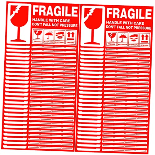 WEKAMOS 500 Stück Selbstklebende Fragile Warnetiketten für Versand Aufkleber für Zerbrechliche für Verpackung und Transport WEKAMOS 500 Stück Selbstklebende Fragile Warnetiketten für Versand Aufkleber für Zerbrechliche für Verpackung und Transport von WEKAMOS
