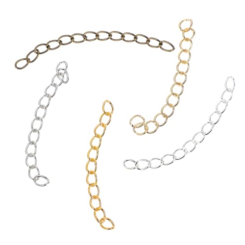 WEKAMOS 500 Stück Verlängerungsketten Verstellbar Silber Schmuck DIY Zubehör für Armbänder Halsketten Ohrringe Langlebige Metalkettenverlängerung WEKAMOS 500 Stück Verlängerungsketten Verstellbar Silber Schmuck DIY Zubehör für Armbänder Halsketten Ohrringe Langlebige Metalkettenverlängerung von WEKAMOS