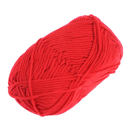WEKAMOS 50G Baumwollgarn Rot Chunky Milchbaumwolle für Häkeln und Stricken Weiche für Pullover Schals und DIY Projekte Anfänger WEKAMOS 50G Baumwollgarn Rot Chunky Milchbaumwolle für Häkeln und Stricken Weiche für Pullover Schals und DIY Projekte Anfänger von WEKAMOS