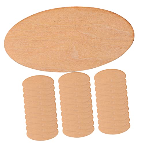 WEKAMOS 50Stücke Ovale Holzscheiben für DIY Projekte Dicke Paulownia Holzplättchen für Dekoration Malerei und Basteln WEKAMOS 50Stücke Ovale Holzscheiben für DIY Projekte Dicke Paulownia Holzplättchen für Dekoration Malerei und Basteln von WEKAMOS