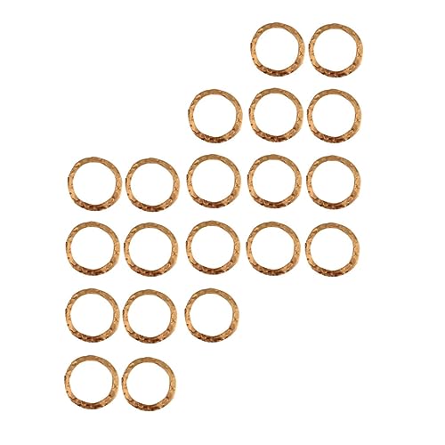 WEKAMOS 50Stücke Ringe Ohrringe Zubehör Runde Charms für Schmuck DIY Bastelmaterialien Umweltfreundliches für Halsketten und Armbänder WEKAMOS 50Stücke Ringe Ohrringe Zubehör Runde Charms für Schmuck DIY Bastelmaterialien Umweltfreundliches für Halsketten und Armbänder von WEKAMOS