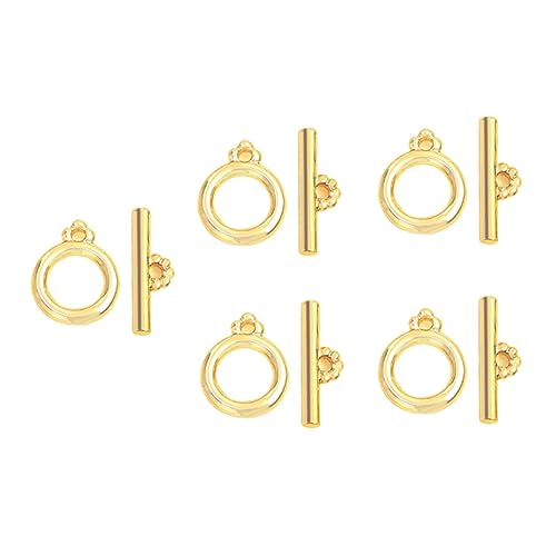 WEKAMOS 5Sätze Goldene Ot Verschlüsse für DIY Endverschlüsse für Schmuckherstellung Robuste und Langlebige Schmuckzubehör für Armbänder WEKAMOS 5Sätze Goldene Ot Verschlüsse für DIY Endverschlüsse für Schmuckherstellung Robuste und Langlebige Schmuckzubehör für Armbänder von WEKAMOS