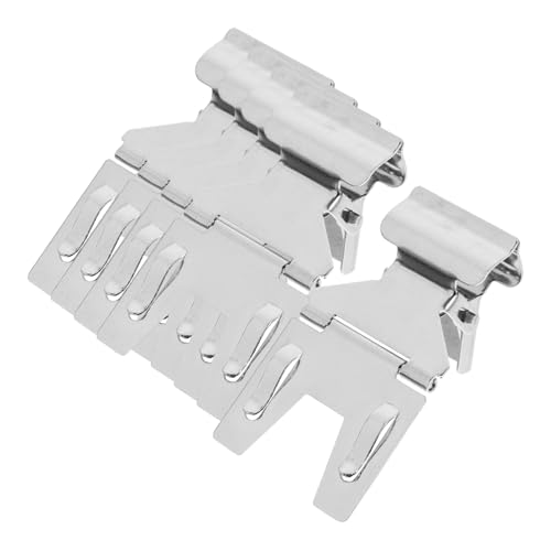 WEKAMOS 5Stücke Preisschildklammern aus Metall Robuste Etikettenhalter für Supermärkte und Geschäfte für Preisauszeichnungen und Promotionen Platzsparend und Stabil von WEKAMOS