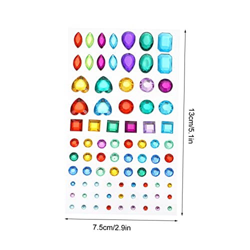 WEKAMOS 6 Blätter Selbstklebende Acryl Kristall Aufkleber Strasssteine DIY Dekoration Hautfreundlich Transparent für Handwerk Nail Art WEKAMOS 6 Blätter Selbstklebende Acryl Kristall Aufkleber Strasssteine DIY Dekoration Hautfreundlich Transparent für Handwerk Nail Art von WEKAMOS