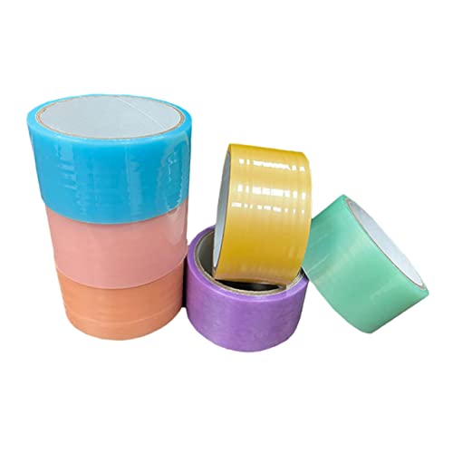 WEKAMOS 6 Rollen Buntem Klebeband für Stressabbauende Bälle Selbstklebende Ball Tapes für Kreative DIY Projekte und Spielerische Entspannung Farben von WEKAMOS