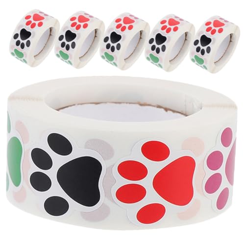 WEKAMOS 6 Rollen Selbstklebende Hundepfoten Aufkleber für Bunten Pfotenabdrücken Kreative Tierstempel Sticker für Geschenkdekoration und Tier Mottoparty WEKAMOS 6 Rollen Selbstklebende Hundepfoten Aufkleber für Bunten Pfotenabdrücken Kreative Tierstempel Sticker für Geschenkdekoration und Tier Mottoparty von WEKAMOS