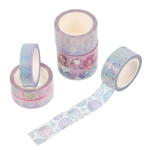 WEKAMOS 6 Rollen Washi Tape mit Zarten Papierdesigns Dekoratives Klebeband für Scrapbooking DIY Bastelprojekte Tagebuchverzierung Geschenkverpackung Farbenfrohe Muster für Kreative WEKAMOS 6 Rollen Washi Tape mit Zarten Papierdesigns Dekoratives Klebeband für Scrapbooking DIY Bastelprojekte Tagebuchverzierung Geschenkverpackung Farbenfrohe Muster für Kreative von WEKAMOS