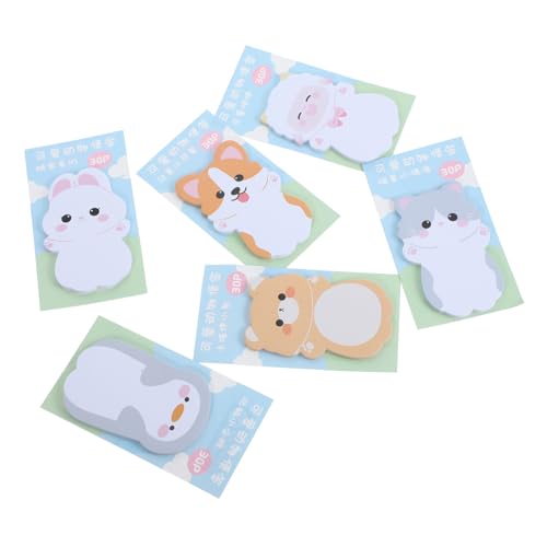 WEKAMOS 6 Sätze Kreative Cartoon Memo Sticker Teiliges Selbstklebende Notizen für Büro Schule und Zuhause für Lehrer Farbenfrohe Haftnotizen für Wichtige Erinnerungen WEKAMOS 6 Sätze Kreative Cartoon Memo Sticker Teiliges Selbstklebende Notizen für Büro Schule und Zuhause für Lehrer Farbenfrohe Haftnotizen für Wichtige Erinnerungen von WEKAMOS